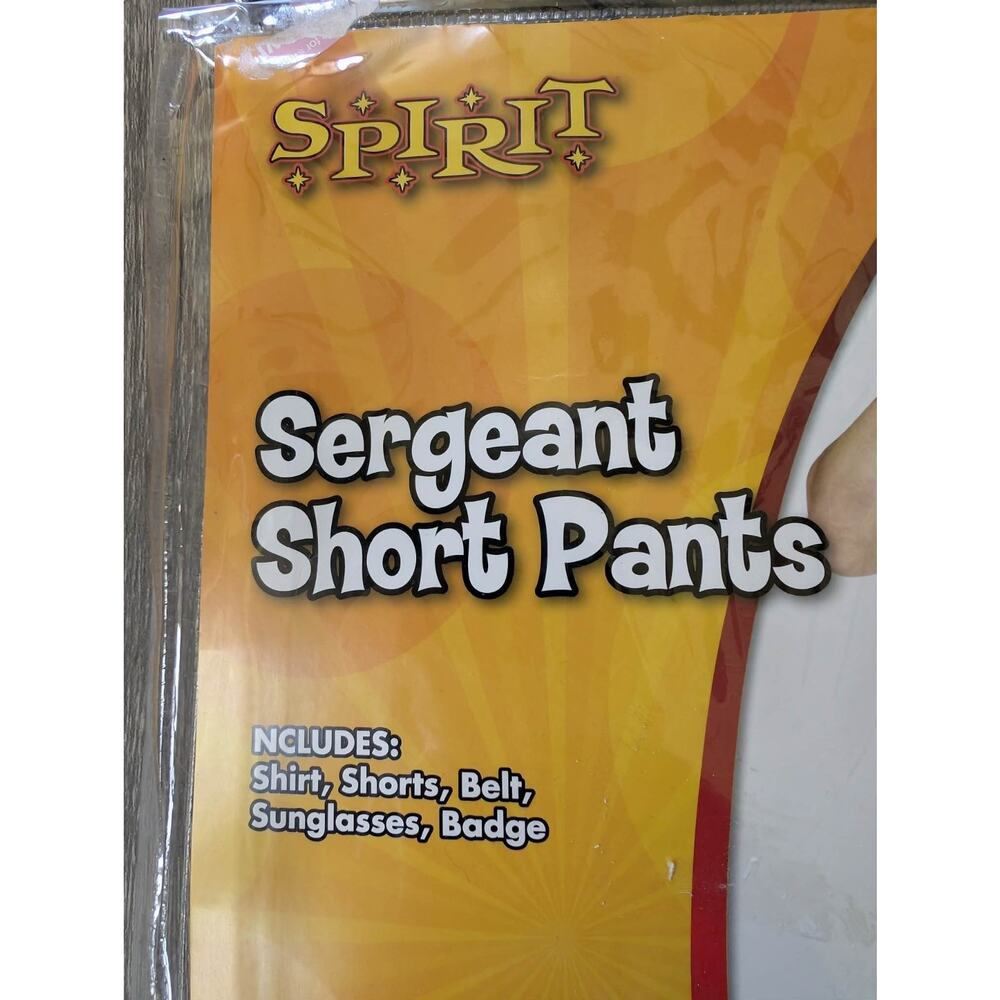 Spirit Sergeant Short Pants Cop Police Halloween Costume Cosplay Party Adult M - Picture 3 of 15